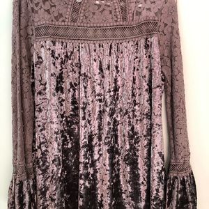 Mystree Crushed Velvet Long Sleeve